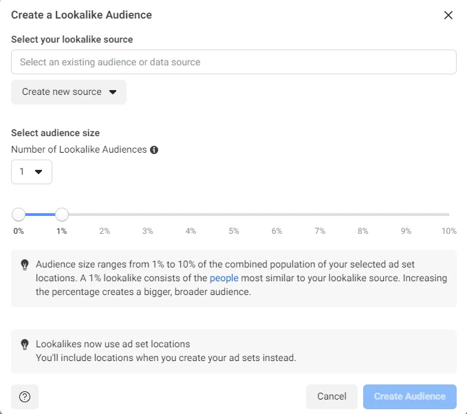 facebook lookalike audience