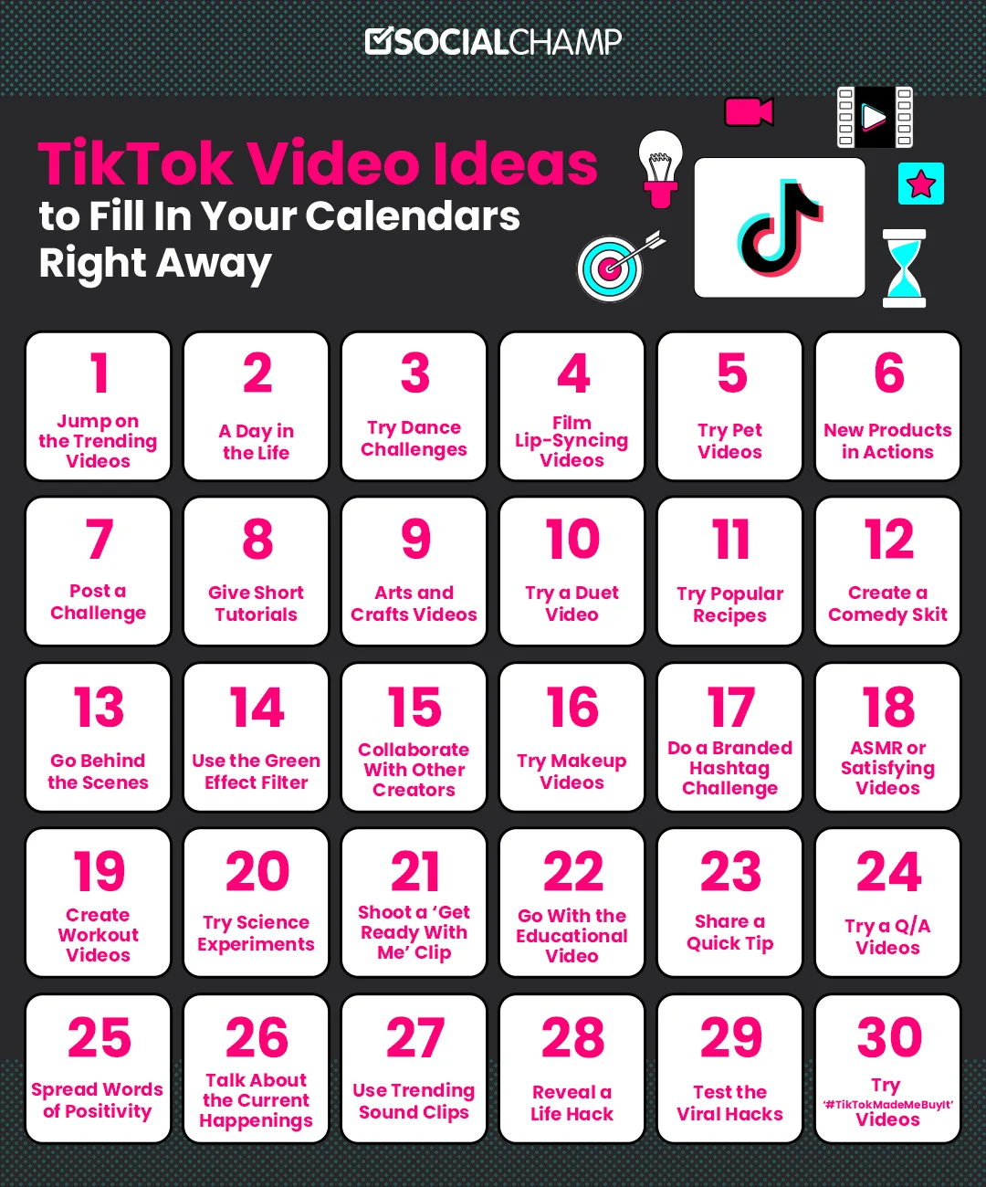 Good celeb video ideas for tiktok