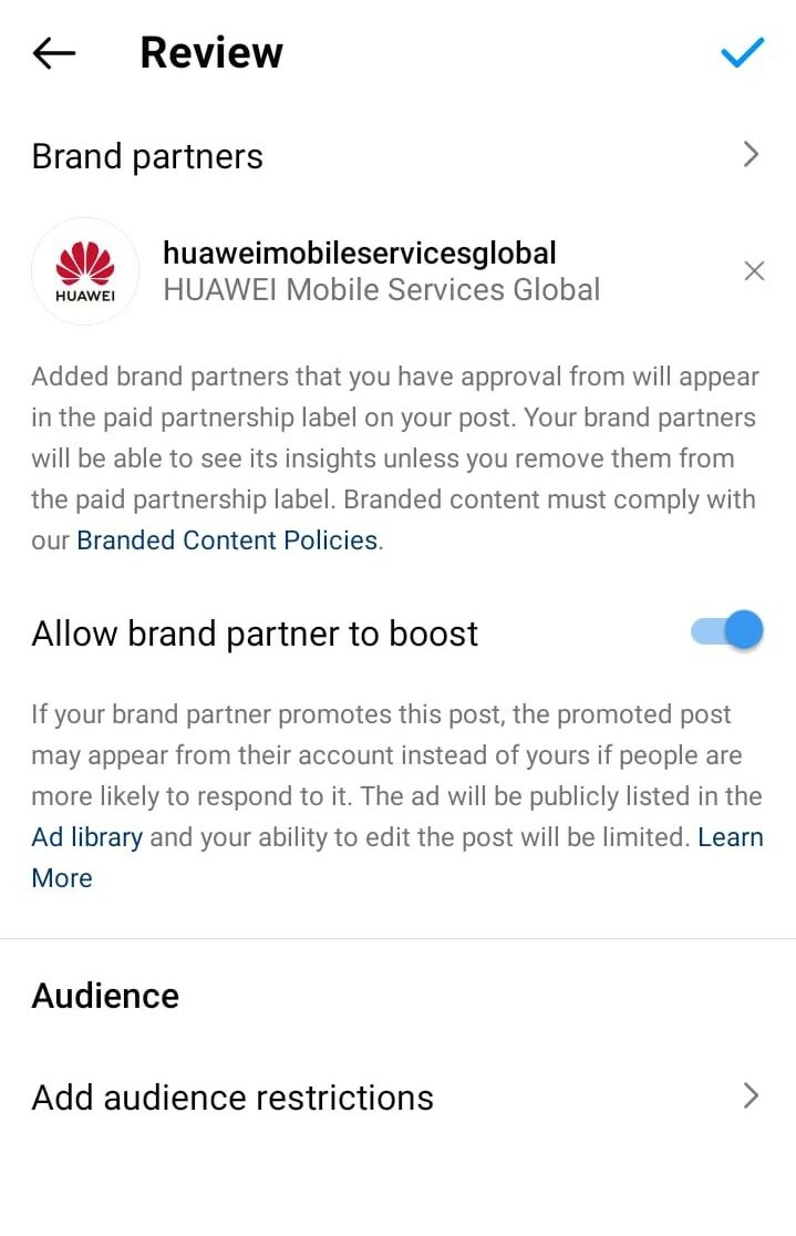 Brand Partner Instagram