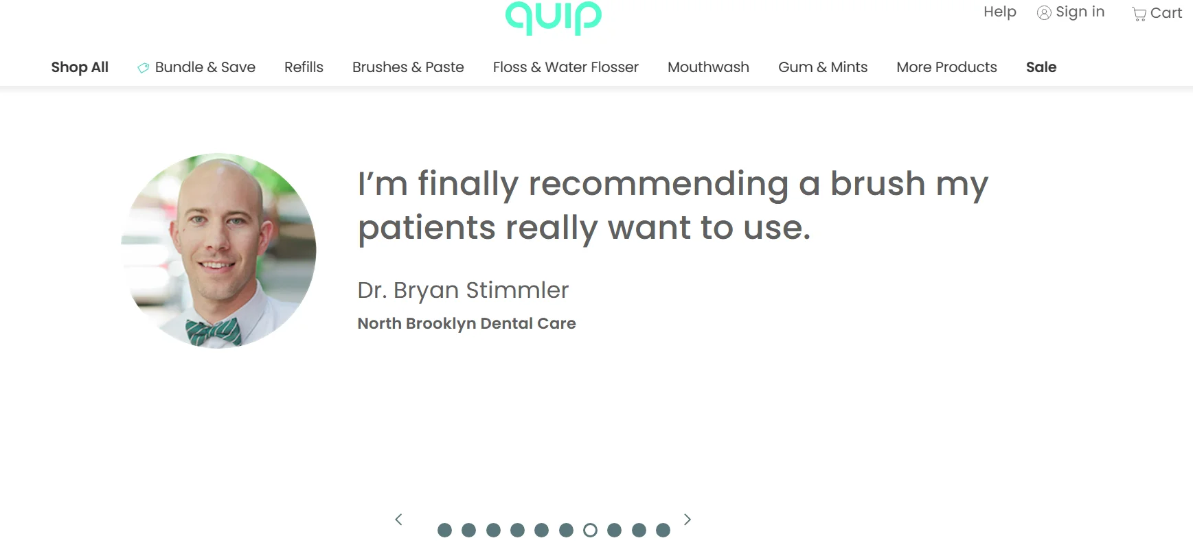 GetQuip testimony by Dr. Bryan Stimmler