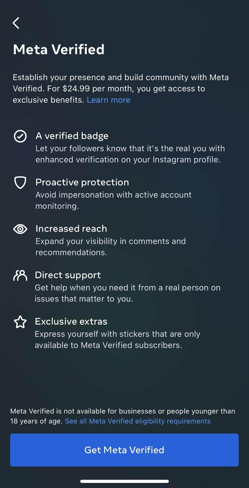 get meta verified
