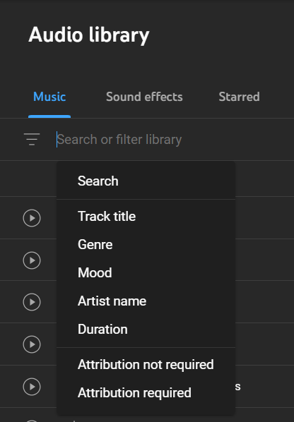How to use the New Audio Library in  studio for copyright free music  and sound effects 