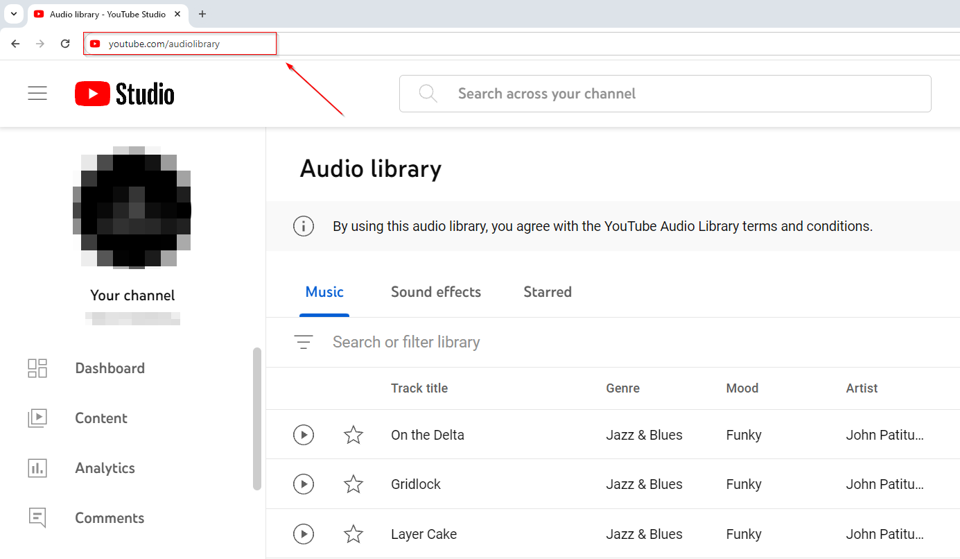 How to Use  Audio Library