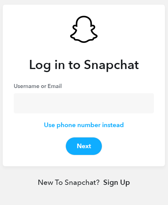 Register for a Business Snapchat - Step 1 