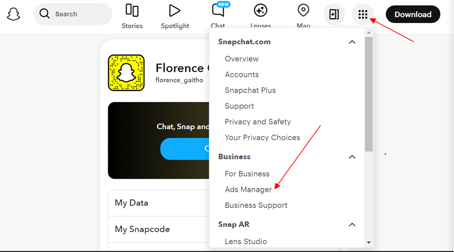 Register for a Business Snapchat - Step 3