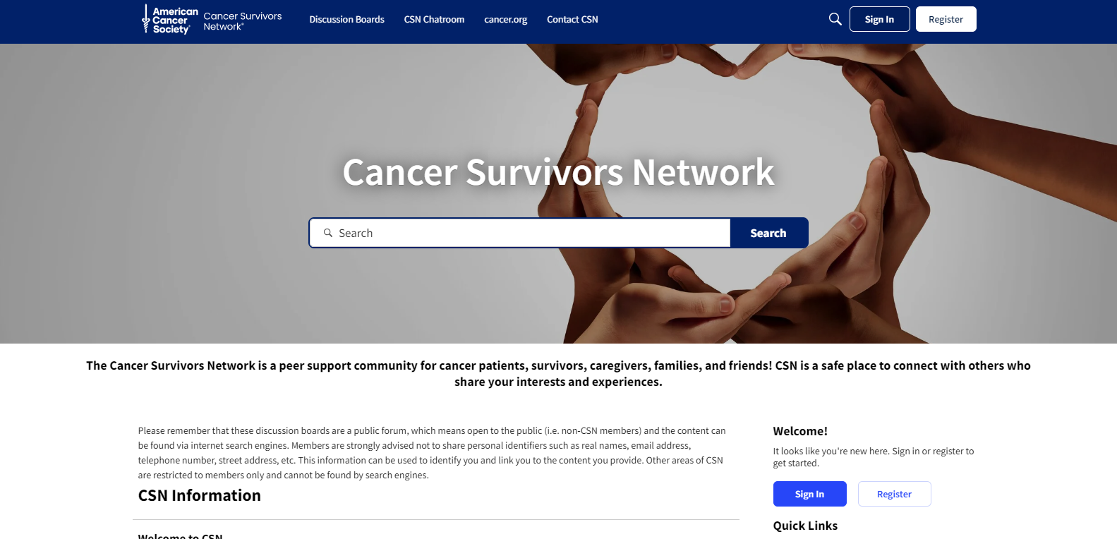 Cancer survivor network