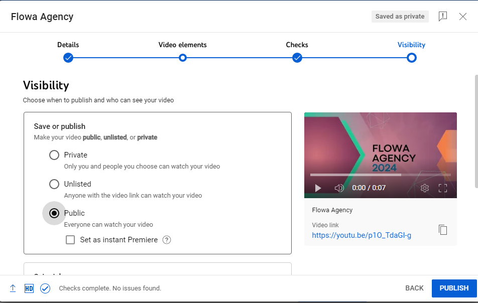 Step 1: Upload Your Video to YouTube (d)