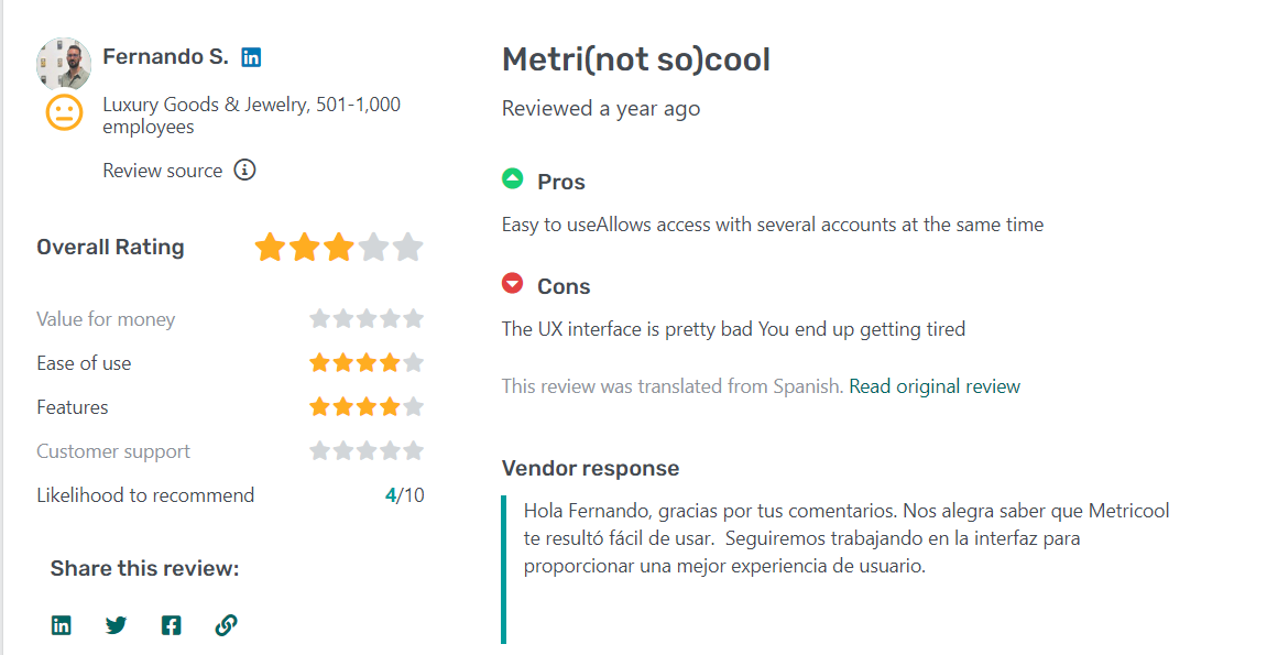 Metricool Reviews 2024: UI, Pricing & Features