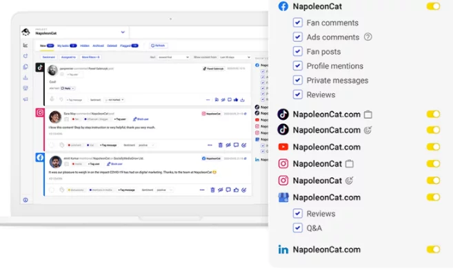 NapoleonCat’s Social Inbox