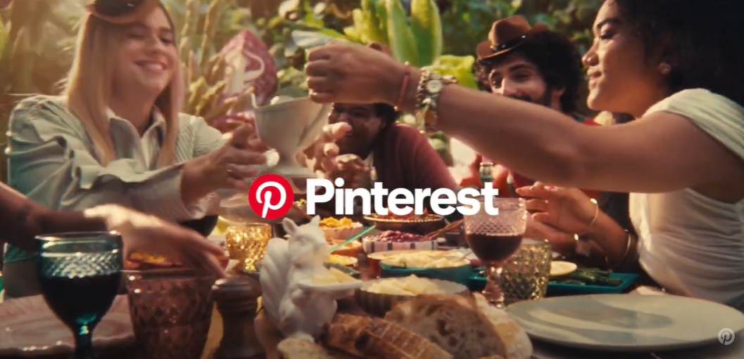 Snapshot from the recent ad by Pinterest on YouTube